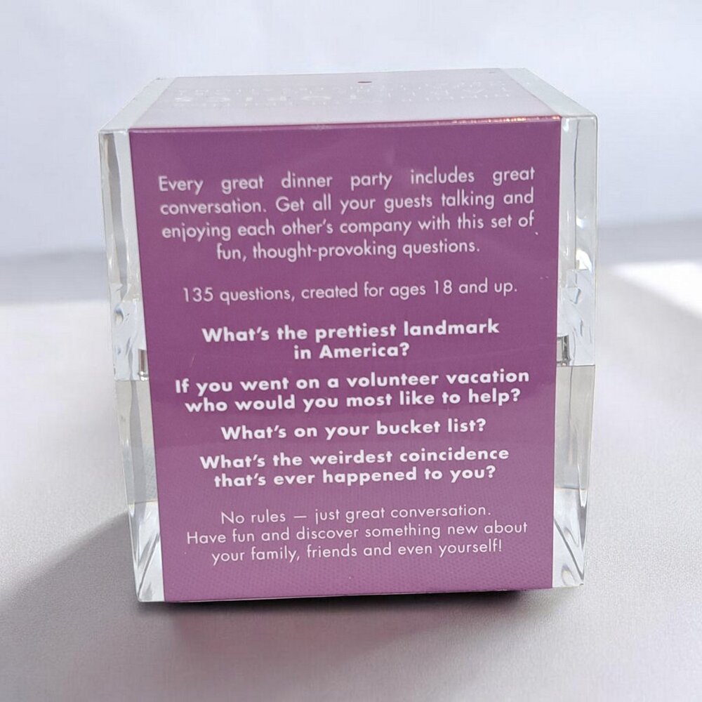 Dinner With Friends Table Topics Game Questions To Start Conversations NEW - Picture 2 of 5